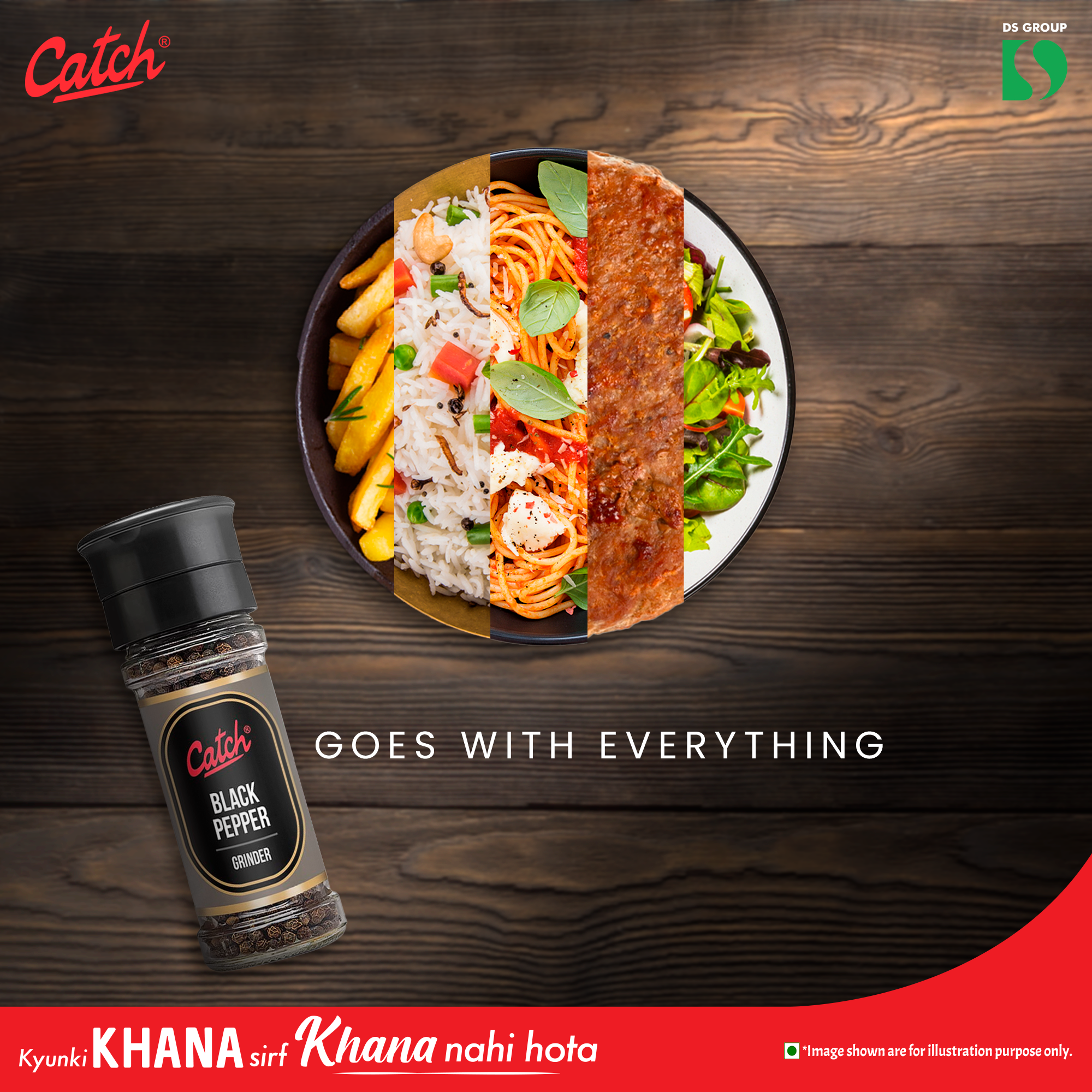 Catch Black Pepper Grinder — product launch